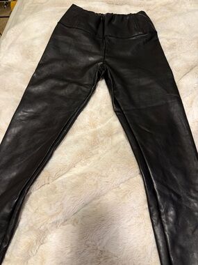 Lord & Taylor Black Faux Leather Leggings - Design Lab